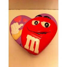 M & M's ROSE PINK HEART BOX